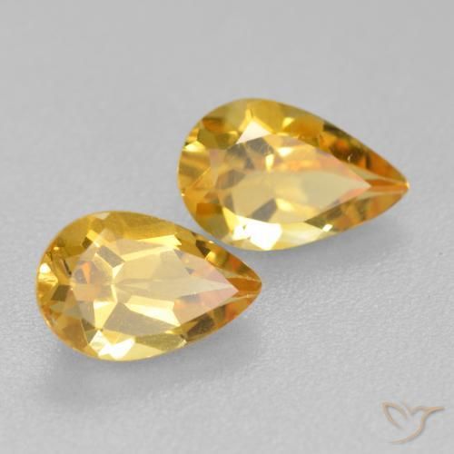 Shop natural 1.61ct Orange doré profond Citrine gems, En forme de poire, from Brésil at GemSelect. In stock, global shipping!