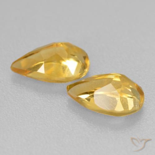 Shop natural 1.61ct Orange doré profond Citrine gems, En forme de poire, from Brésil at GemSelect. In stock, global shipping!