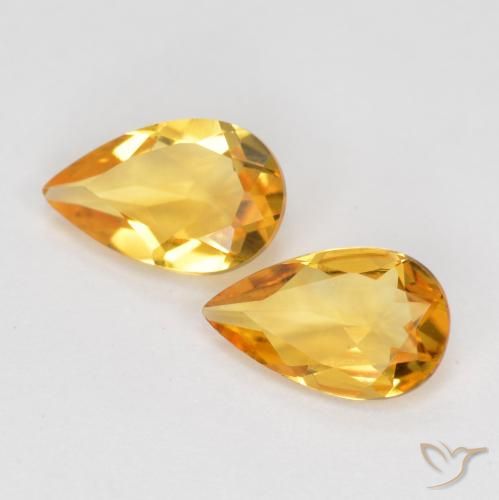 Shop natural 1.21ct Orange Doré Citrine gems, En forme de poire, from Brésil at GemSelect. In stock, global shipping!