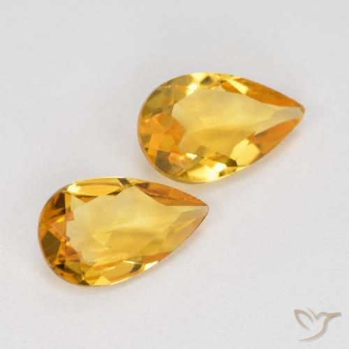 Shop natural 1.21ct Orange Doré Citrine gems, En forme de poire, from Brésil at GemSelect. In stock, global shipping!