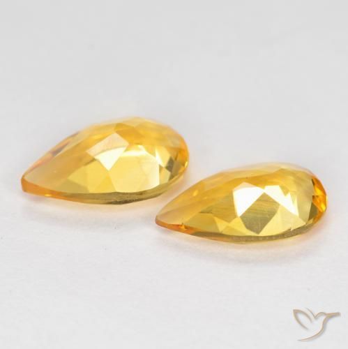 Shop natural 1.21ct Orange Doré Citrine gems, En forme de poire, from Brésil at GemSelect. In stock, global shipping!