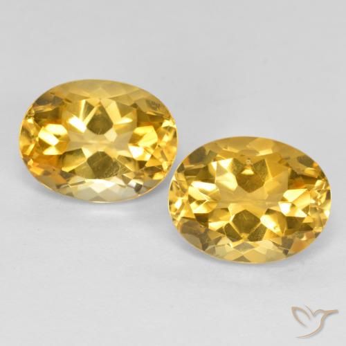 3.65ctw Naturel Doré moyen Citrine, ovale, VS