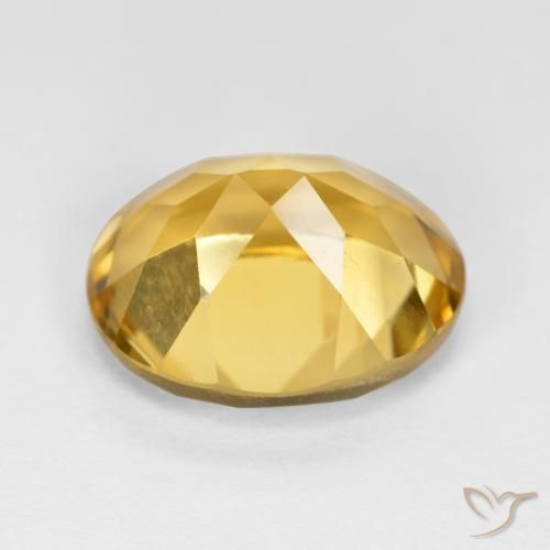 Citrine Orange Doré naturelle ovale, 4.68 ct, VVS-VS