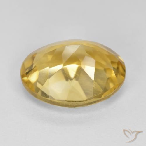 Citrine Orange Doré naturelle ovale, 4.31 ct, VVS-VS