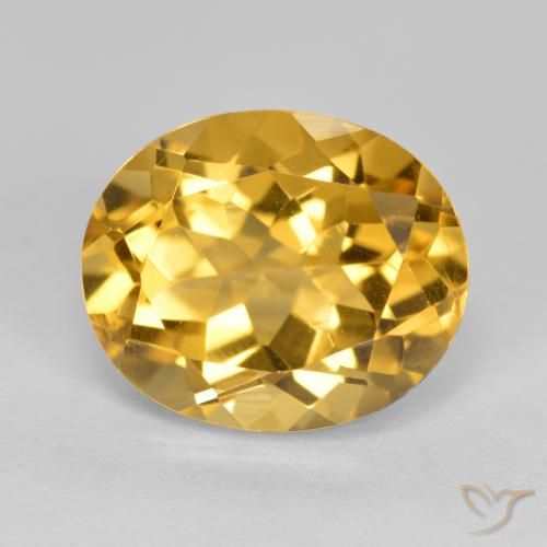 Citrine Doré naturelle ovale, 4.84 ct, VVS-VS