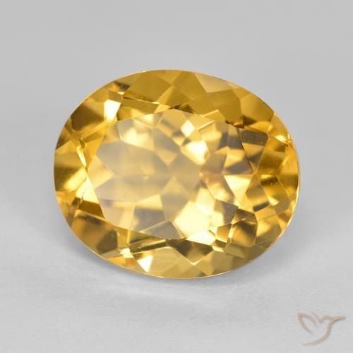 Citrine Doré naturelle ovale, 4.84 ct, VVS-VS