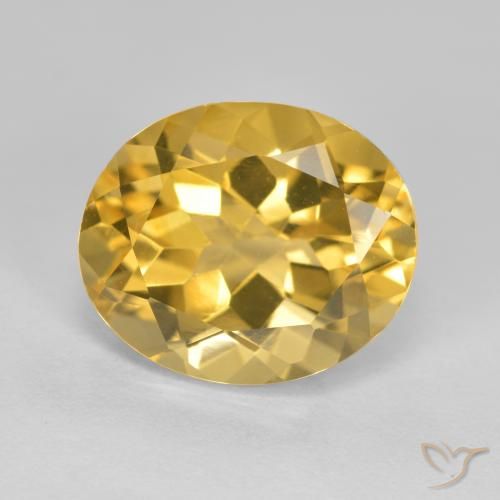 4.80ct Naturel Doré moyen Citrine, ovale, VVS-VS