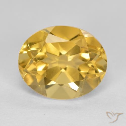 Citrine Doré moyen naturelle ovale, 5.06 ct, VVS-VS