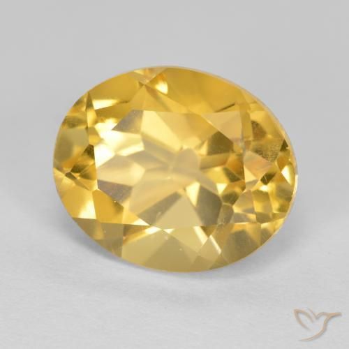 Citrine Doré moyen naturelle ovale, 5.06 ct, VVS-VS