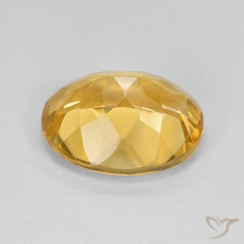 Citrine Orange Doré naturelle ovale, 4.44 ct, VVS-VS
