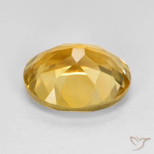 Citrine Orange-or naturelle ovale, 4.79 ct, VVS-VS
