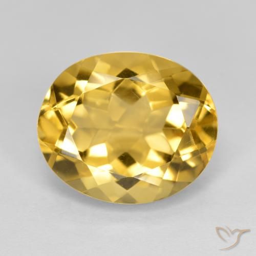 Citrine Orange Doré naturelle ovale, 4.72 ct, VVS-VS