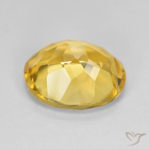 Citrine Orange Doré naturelle ovale, 4.72 ct, VVS-VS