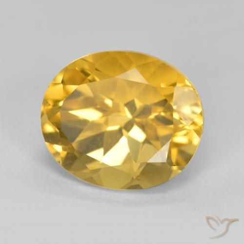 Citrine Doré moyen naturelle ovale, 5.01 ct, VVS-VS