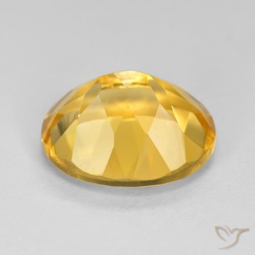 Citrine Doré moyen-foncé naturelle ovale, 4.49 ct, VVS-VS