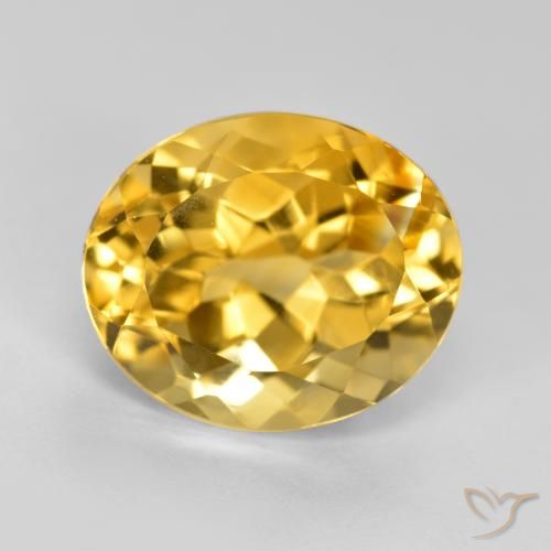 5.23ct Naturel Orange Doré Citrine, ovale, VVS-VS