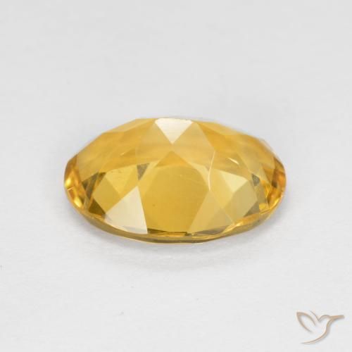 Citrine Orange Doré naturelle ovale, 1.46 ct, VVS-VS