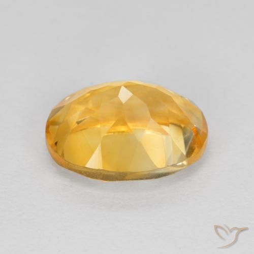 Citrine Doré foncé naturelle ovale, 1.92 ct, VVS-VS