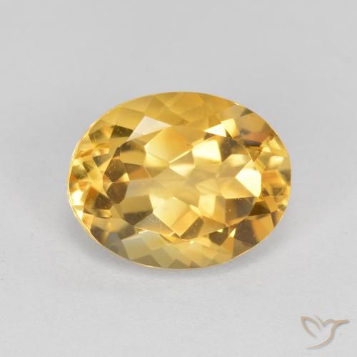 1.72ct Naturel Or moyen Citrine, ovale, VVS-VS