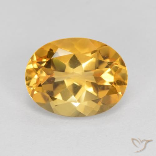 1.83ct Naturel Orange doré profond Citrine, ovale, VVS-VS