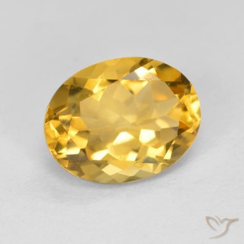 Citrine Doré naturelle ovale, 1.79 ct, VS