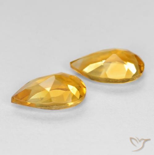 Shop natural 1.40ct Doré-orange foncé Citrine gems, En forme de poire, from Brésil at GemSelect. In stock, global shipping!