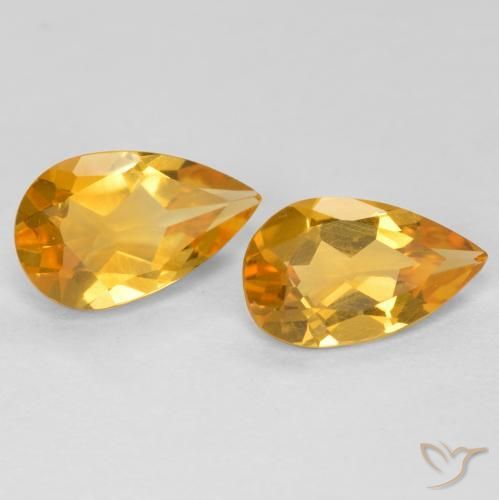 Shop natural 1.38ct Doré foncé Citrine gems, En forme de poire, from Brésil at GemSelect. In stock, global shipping!