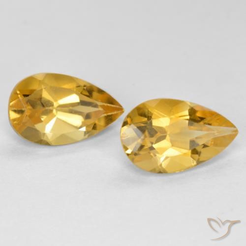 Shop natural 1.58ct Orange Doré Citrine gems, En forme de poire, from Brésil at GemSelect. In stock, global shipping!