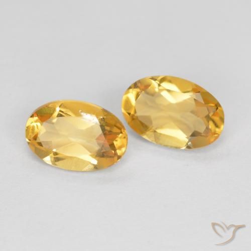 Shop natural 0.74ct Doré moyen Citrine gems, ovale, from Brésil at GemSelect. In stock, global shipping!
