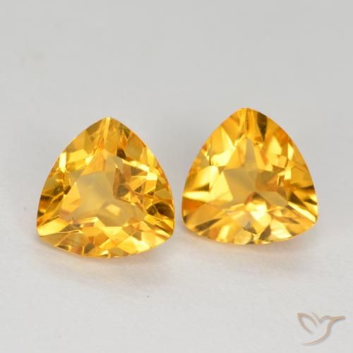 Shop natural 1.44ct Doré foncé Citrine gems, Trillion, from Brésil at GemSelect. In stock, global shipping!