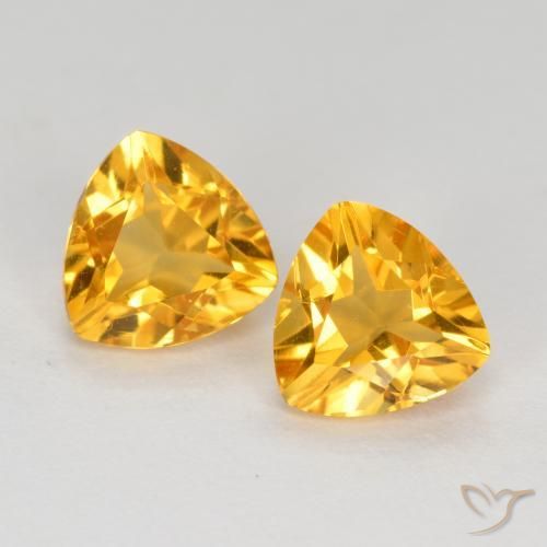 Shop natural 1.44ct Doré foncé Citrine gems, Trillion, from Brésil at GemSelect. In stock, global shipping!