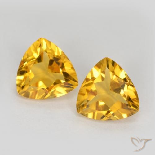 Shop natural 1.39ct Doré vif Citrine gems, Trillion, from Brésil at GemSelect. In stock, global shipping!