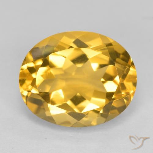 5.04ct Naturel Orange Doré Citrine, ovale, VVS