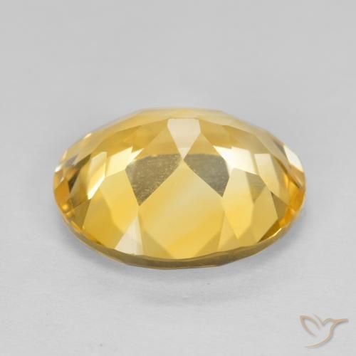 Citrine Orange Doré naturelle ovale, 4.01 ct, VVS