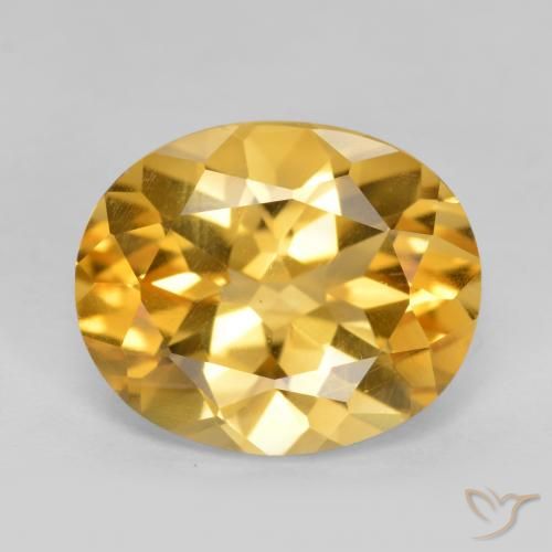 4.01ct Naturel Doré profond Citrine, ovale, VS