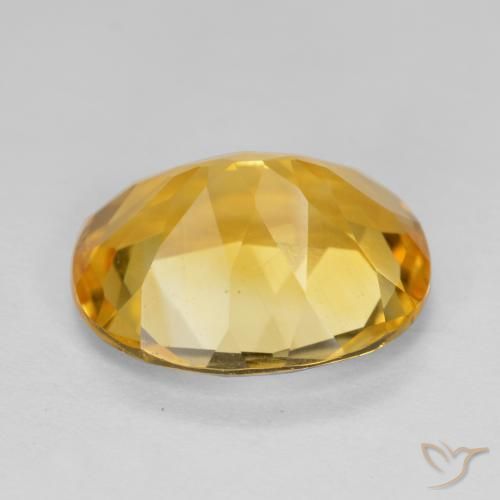 Citrine Doré profond naturelle ovale, 4.01 ct, VS