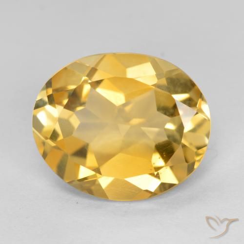 3.69ct Naturel Orange Doré Citrine, ovale, VVS-VS
