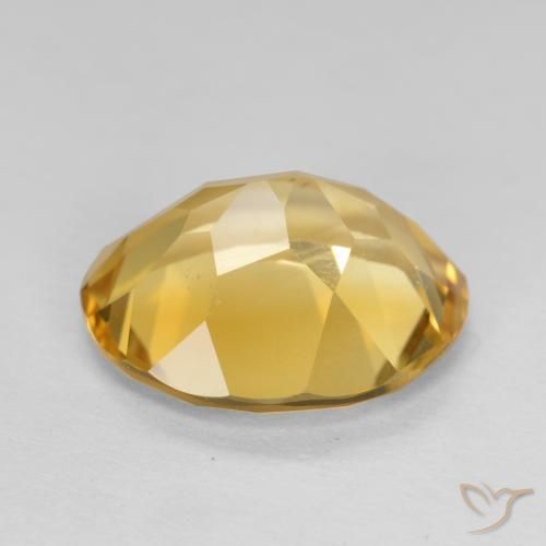 Citrine Orange Doré naturelle ovale, 3.69 ct, VVS-VS