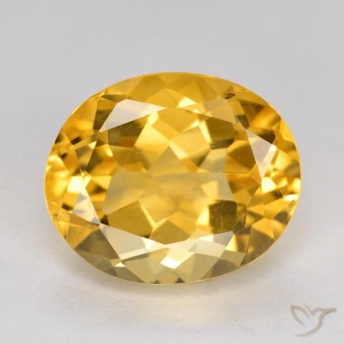4.93ct Naturel Orange Doré Citrine, ovale, VVS