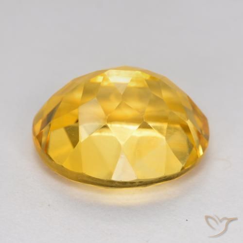 Citrine Orange Doré naturelle ovale, 4.93 ct, VVS