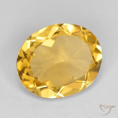 Citrine Orange Doré naturelle ovale, 3.67 ct, VVS-VS