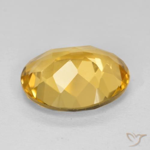 Citrine Orange Doré naturelle ovale, 3.67 ct, VVS-VS