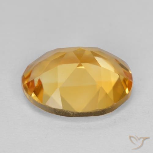 Citrine Doré foncé naturelle Coupe ovale, 3.94 ct, VVS-VS