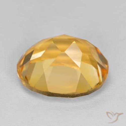 Citrine Orange doré profond naturelle ovale, 4.98 ct, VVS-VS