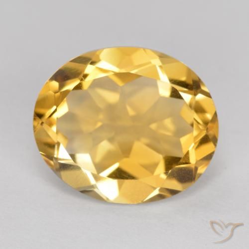 3.98ct Naturel Doré moyen Citrine, ovale, VVS