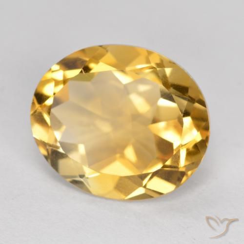 Citrine Doré moyen naturelle ovale, 3.98 ct, VVS
