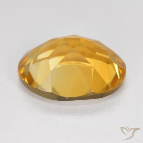 Citrine Doré foncé naturelle ovale, 4.34 ct, VVS-VS