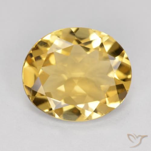 Citrine Or naturelle ovale, 3.16 ct, VVS-VS