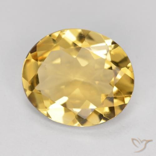 Citrine Or naturelle ovale, 3.16 ct, VVS-VS