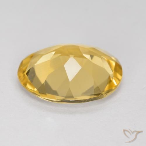 Citrine Or naturelle ovale, 3.16 ct, VVS-VS